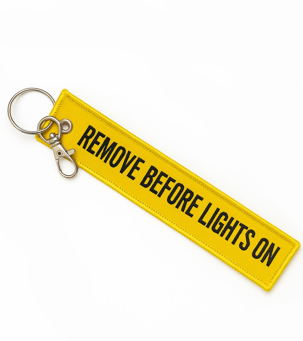 REMOVE BEFORE LIGHTS ON